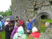 Carved doorway in south wall of  church at Molough Abbey
