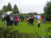 View of cloister on the north side of the church