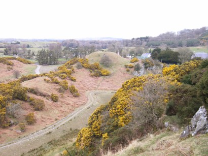 View of Motte from St Kevin's Bed