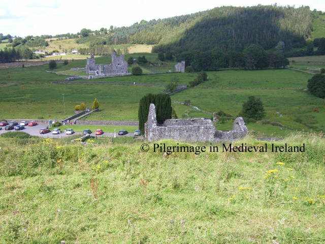 View of benedictine Priory in the valley floor