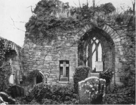 Image of east wall of church taken in 1938