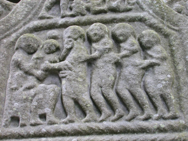 The Adoration of the Magi on the east face of Muiredach's High Cross (image taken http://ireland.wlu.edu/cross/Muiredach/east/5.htm)